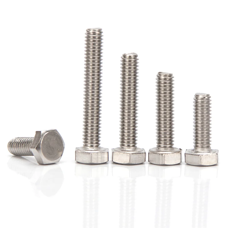 

M8 M10 304 Stainless Steel Hexagon Hex Head Screw Hexagonal Bolt Screws Bolts Length 10mm-50mm