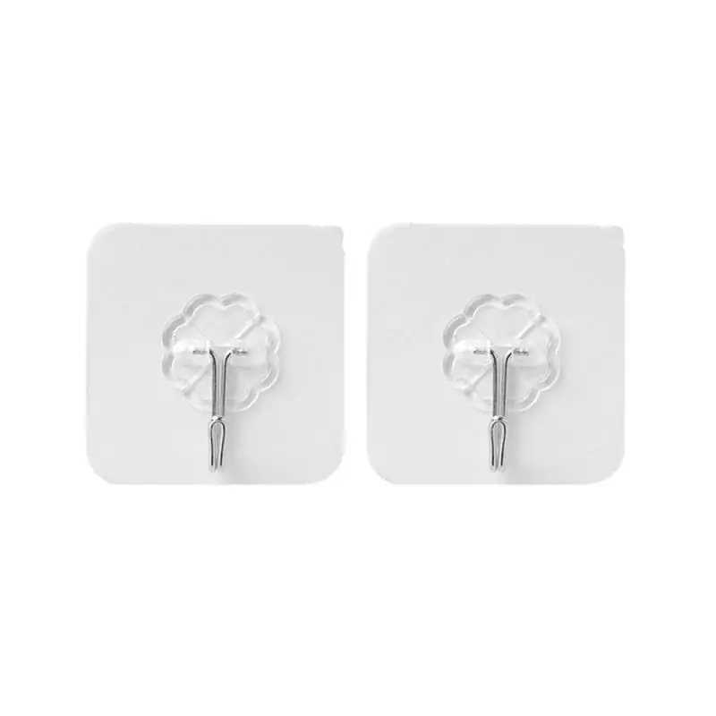 

20Pcs 6x6cm Transparent Strong Self Adhesive Door Wall Hangers Hooks Suction Heavy Load Rack Cup Sucker for Kitchen Bathroom