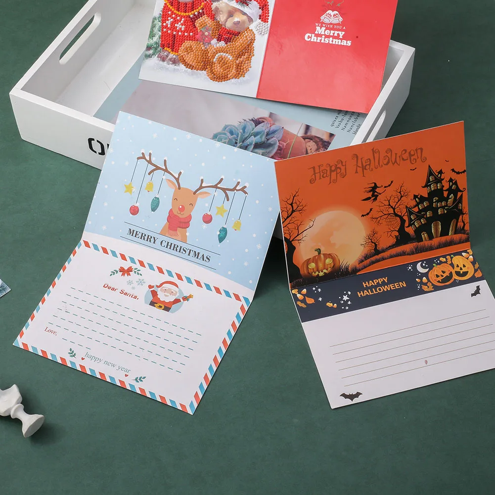 Горячая продажа DIY бриллиантовый рисунок Рождество Набор открыток новый год