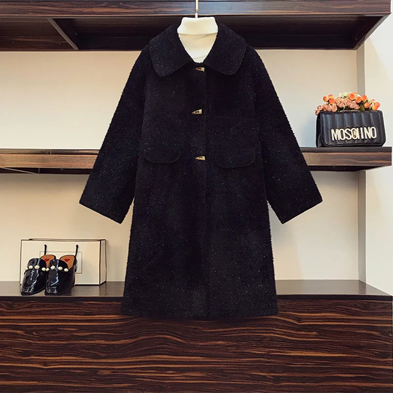 Новинка 2020 зимняя теплая куртка размера плюс Женская длинная меховая парка с