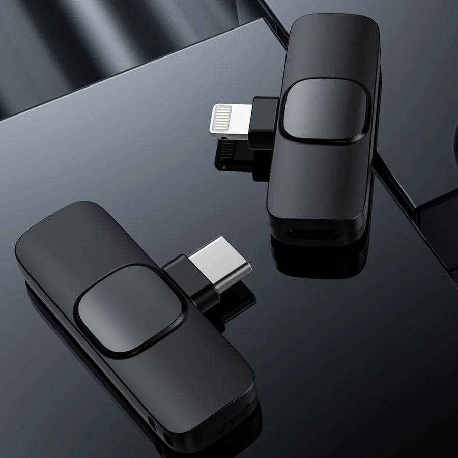 Беспроводной петличный микрофон портативный мини-микрофон для записи видео IPhone