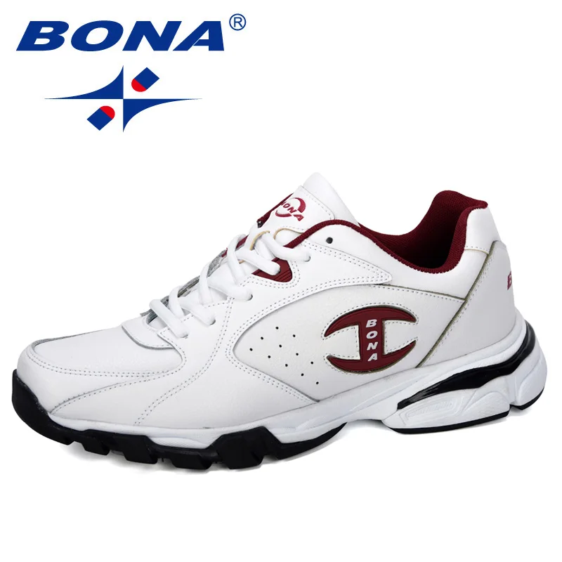 White BONA/ Новые популярные спортивные ботинки мужские кроссовки Zapatos Corrientes De Verano chaussure homme Marque Zapatos De Mujer, модные - Цвет: White