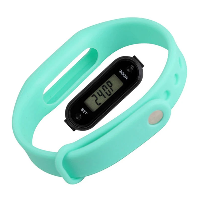 

Silica Gel Bracelets Run Step Watch Bracelets Pedometer Calorie Counter Digital LCD Walking Distance Wrap Cuff Drop Ship