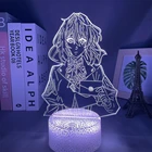 Акриловый светодиодный ночсветильник аниме фиолетовый Evergarden для спальни, декоративный ночсветильник для комнаты, подарок на день рождения, светильник лампа 3d для манги