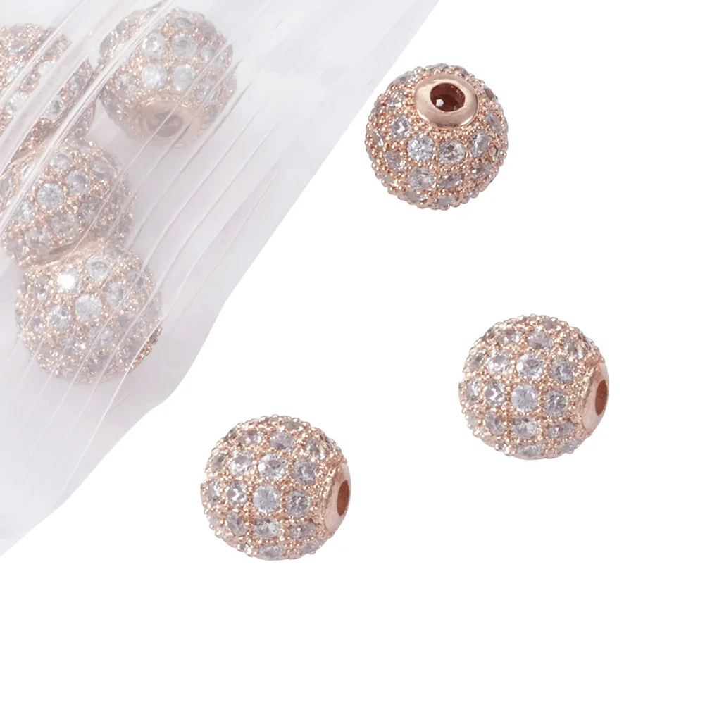 Бусины из кубического циркония для самостоятельного изготовления ювелирных