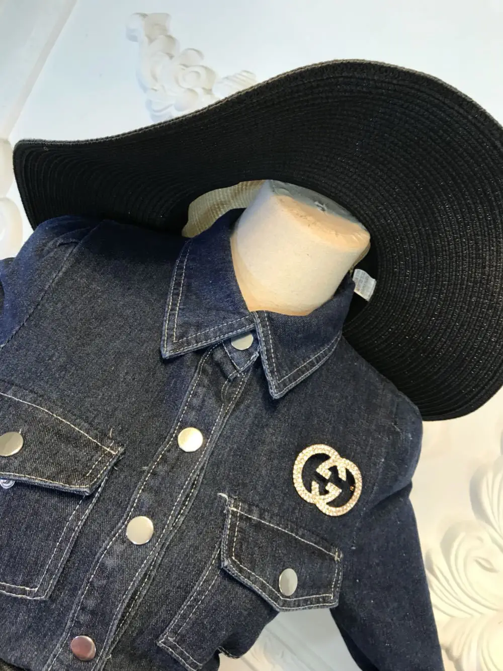 

2021 spring new long sleeve denim long skirt with split hem shows thin waist, big size, fat mm, fashionable 200kg