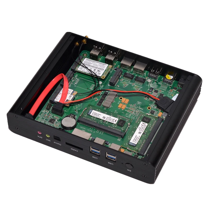 Eglobal Core i7 игровой пк оптический двойной Lan 4K HD DDR3L Поддержка компьютера USB SD кард