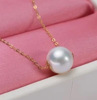 good akoya pearl pendant s925 female silver k lu tong jinlu clavicle pearl necklace chain