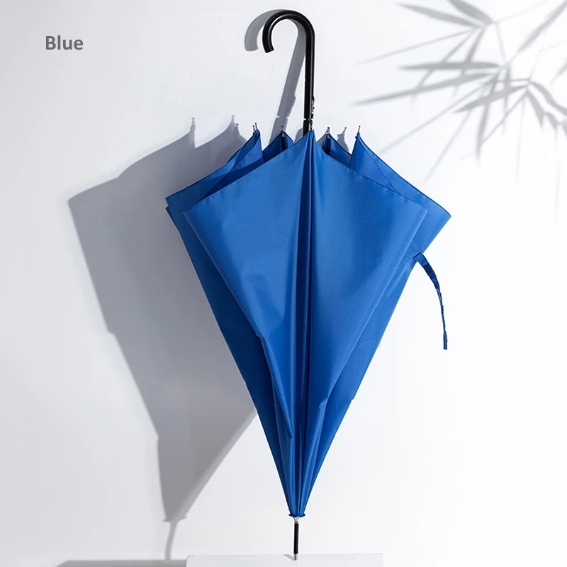 blue Парашютный ультра-светильник, длинный зонт от дождя для женщин, устойчивый к изгибу, автоматический зонт, 266 т, эпонж, ткань, зонт для гольфа, ветрозащитный, 7K - Цвет: blue