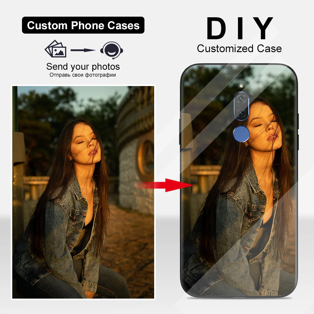 Индивидуальный персонализированный Чехол из закаленного стекла для телефона