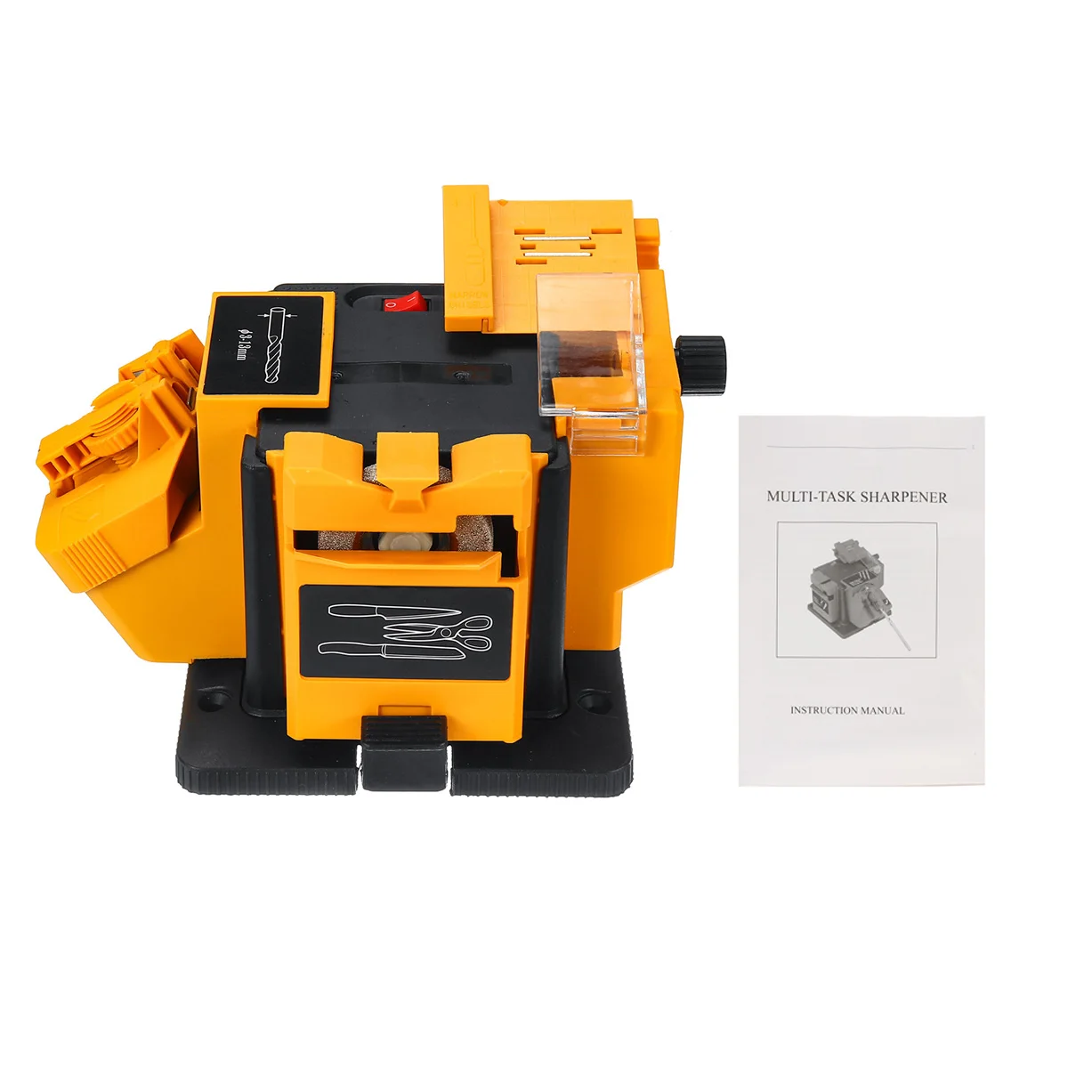 

Doersupp 3 In 1 Professional Electric Knife Sharpener Drill Sharpening Machine Kitchen Knife Sharper Grinder Sharpener 96W 230V