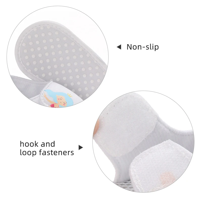 Летние детские сандалии из мягкого хлопка Милая обувь принцессы с короной