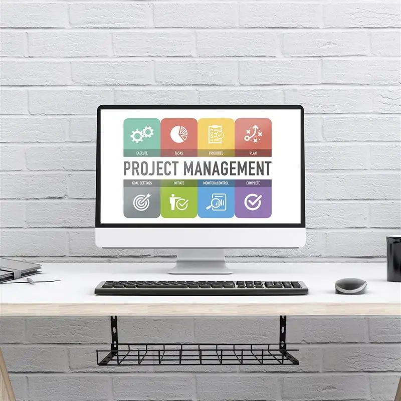 Под столом кабель Управление лоток Железный Кабельный организатор стойка для