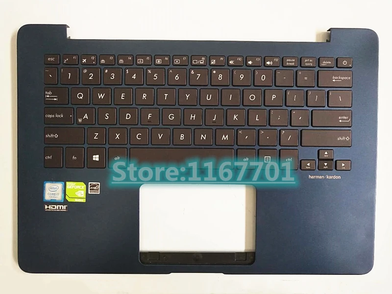 Чехол для ноутбука с подсветкой и клавиатурой США чехол Asus ZenBooK UX430 UX430UA UX430UQ UX430UN