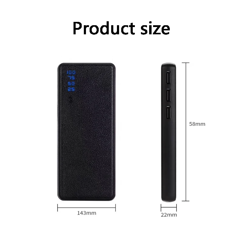 20000 внешний аккумулятор PoverBank 3USB lcd power Bank портативный мобильный телефон зарядное