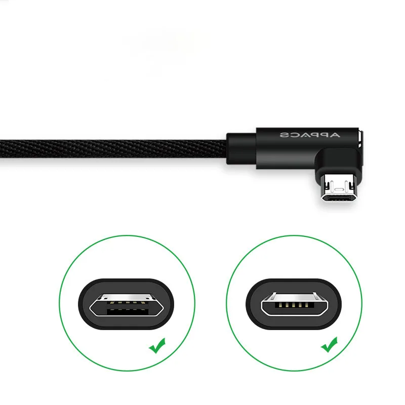 

USB Charging Cable for Apple Android Mobile Phone 2.4A Fast Charger Double Sided Insert Nylon Data Cable Line for iPhone Samsung