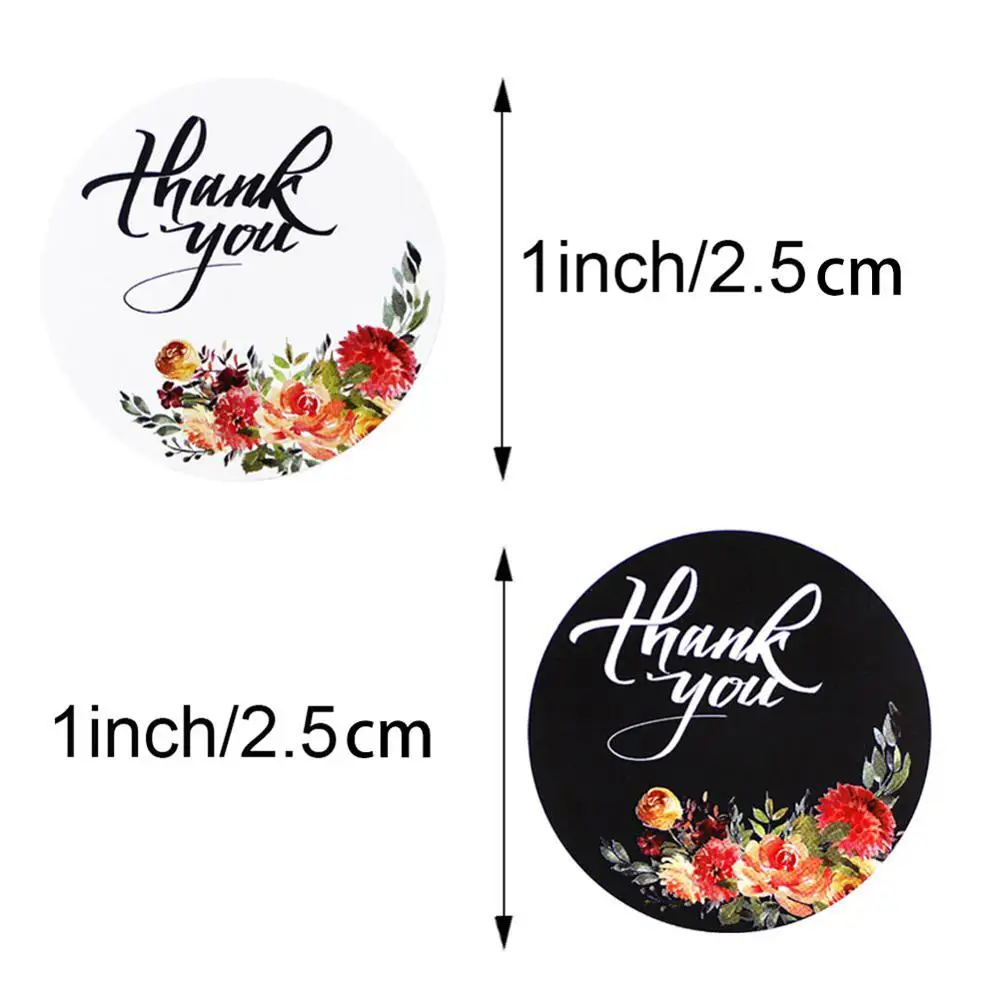 

Garland pattern thanks to handicraft decoration sticker label
