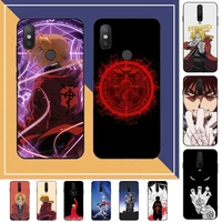 toplbpcs fullmetal alchemist anime phone case for redmi note 8 7 9 4 6 pro max t x 5a 3 10 lite pro