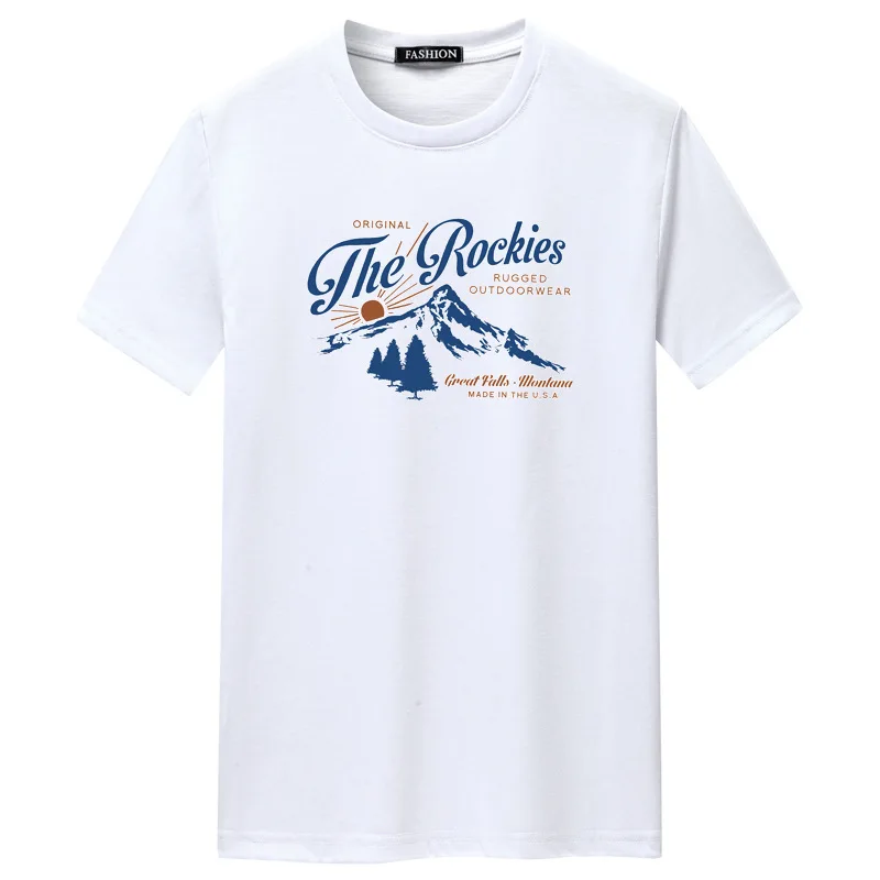 

Новинка лета 2021, Повседневная футболка с коротким рукавом, модная свободная Мужская футболка с круглым вырезом, большого размера