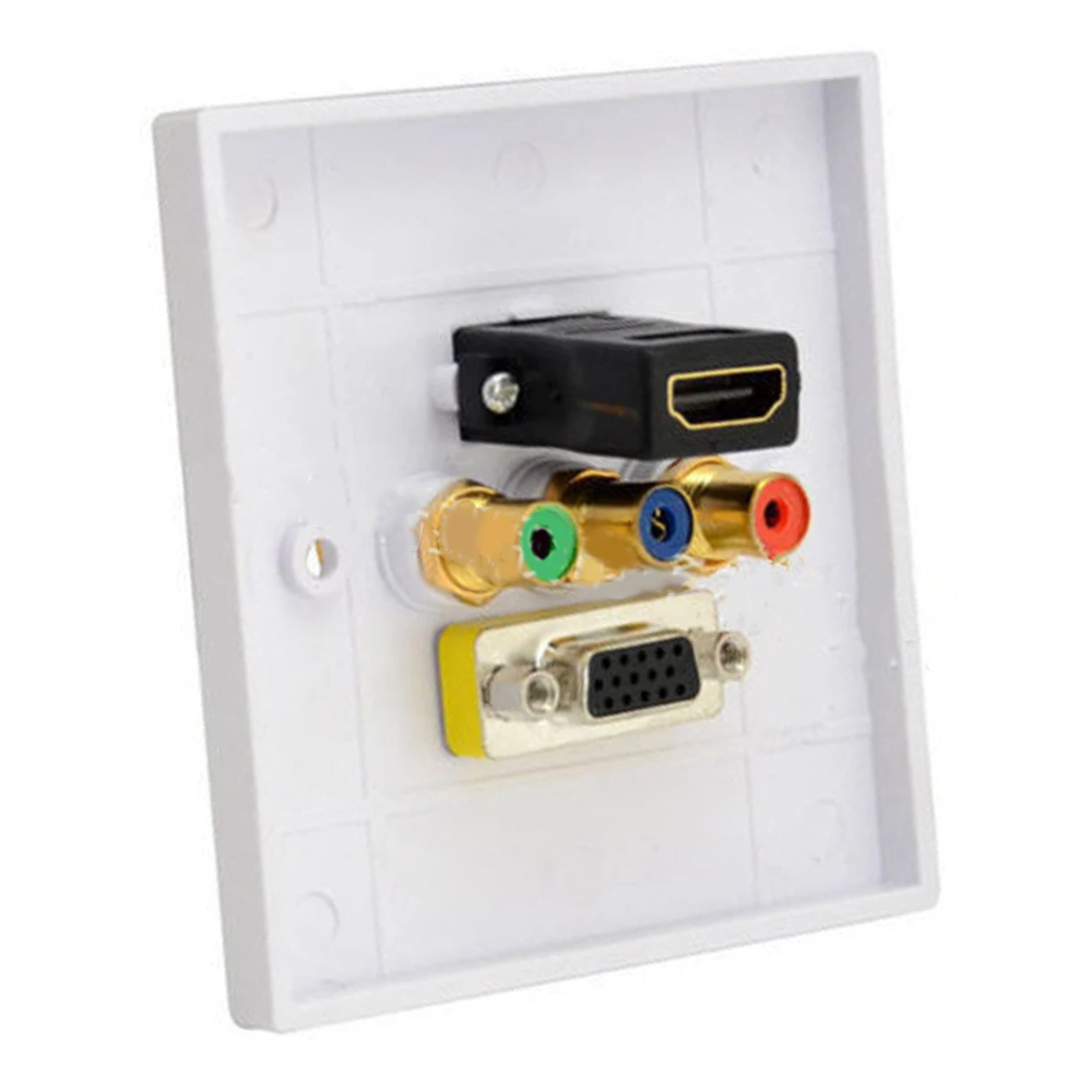 Настенная панель HDMI Female VGA 3RCA AV композитная Видео Аудио адаптер разъём настенная