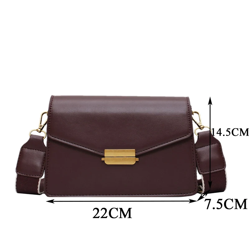 

Women Handbags Vintage Soft PU Leather Crossbody Bags Large Capacity Messenger Bag Designer Solid Flap Shoulder Bag for Female