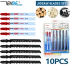 10 шт.компл. HCS BIM лобзик ножовочное полотно лезвие ножовочные лезвия набор металлических деревянных разнообразных Металлических Лезвий T144DT118AF