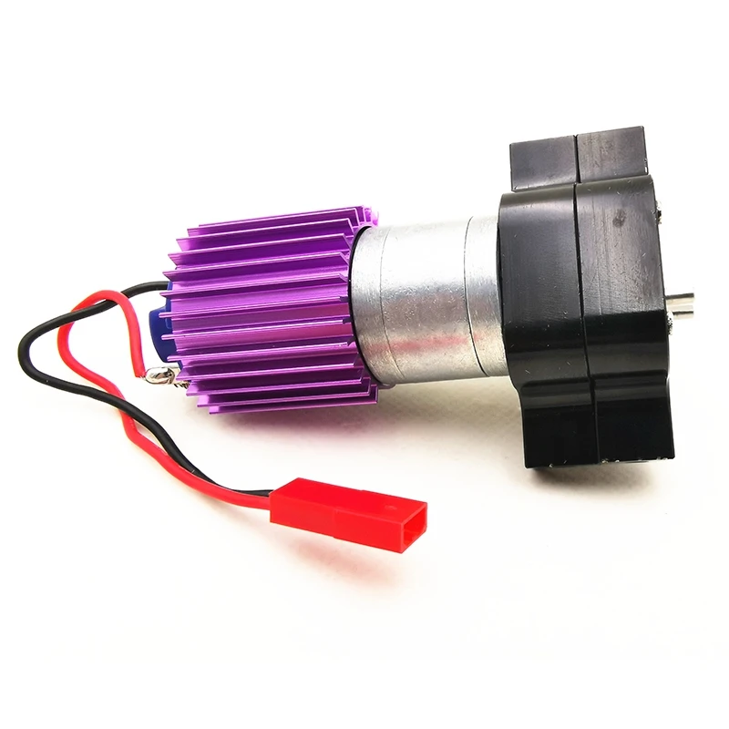 

Upgraded Metal Transfer Gear Box With 370 Motor For Wpl 1/16 4Wd 6Wd Q60 Q6(Black)