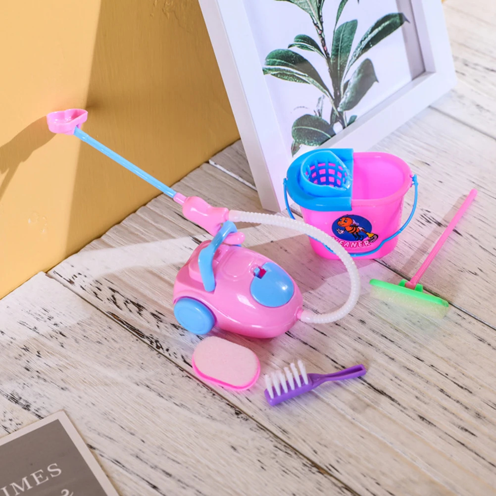 9 шт./компл. мини ролевые игры Швабра Метла игрушки милые дети чистящие мебельные