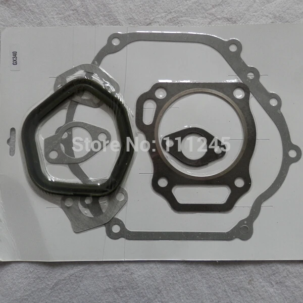 GX340 GASKET SET FITS HONDA 4 CYCLE 337CC 182F 11HP MOTOR 4KW GENERATOR CYLINDER HEAD CRANKCASE CARBURETOR GASKETS 061A1-ZE3-000 |