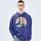 Hokusai on the Cliff by the Sea Comic Prinst мужская толстовка с капюшоном модная свободная Флисовая теплая толстовка крутая креативная мужская толстовка с капюшоном