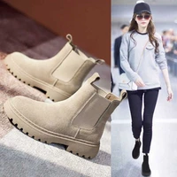 martin boots women 2021 fashion new autumn and winter comfortable short boots tide shoes thick soled frosted leather boots women