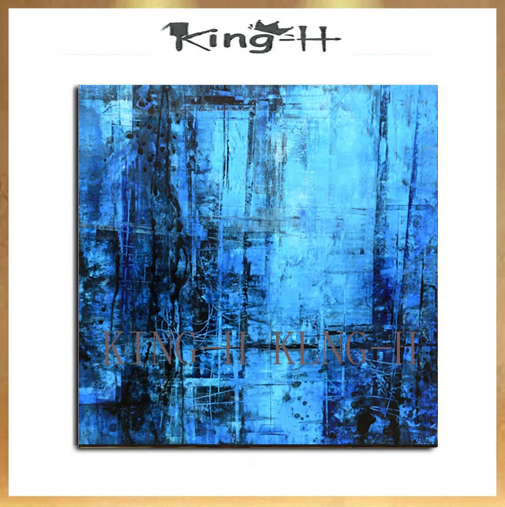 

Pinturas al óleo pintadas a mano sobre lienzo pinturas abstractas de colores modernas de la pared de la sala de estar ilustracio