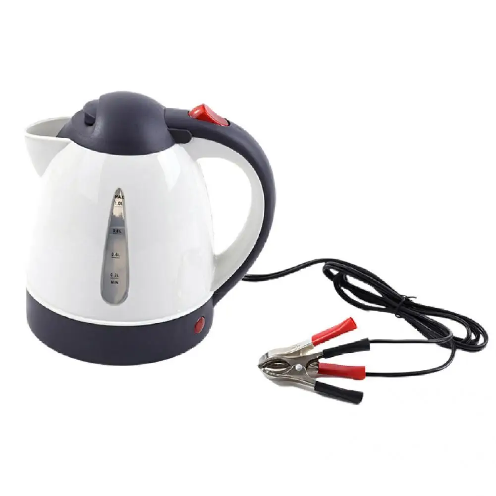 

Tea Kettle Portable Jug Stainless Steel Lightweight Parctical Car Auto Electric Kettle
