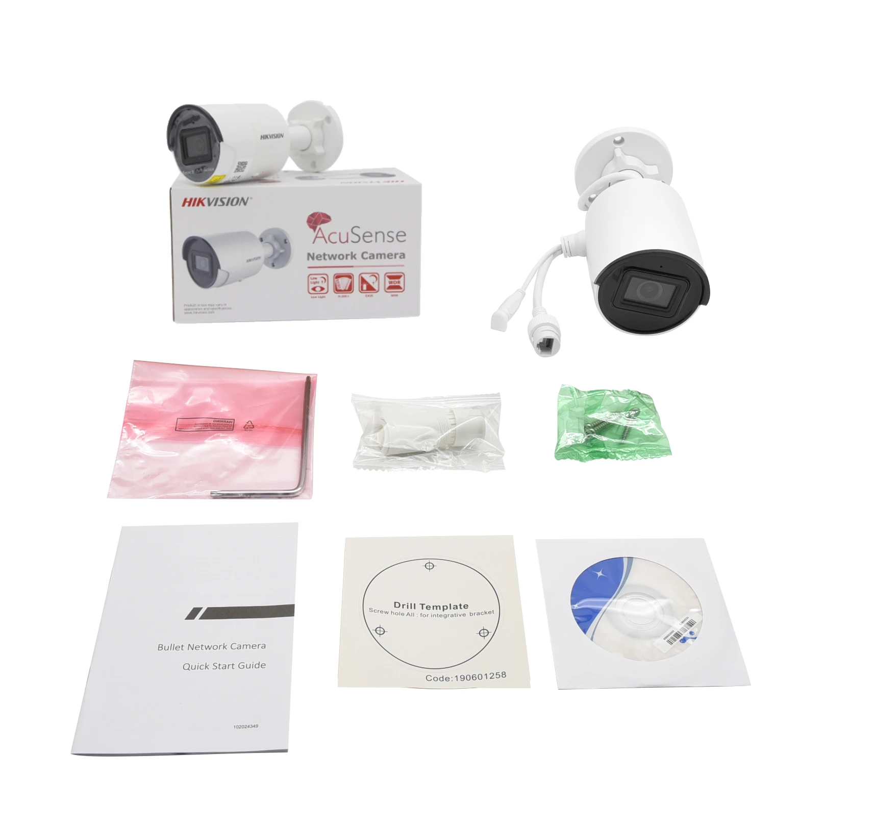 IP-камера Hikvision 4K AcuSense Bullet PoE 8 Мп стандартная классификация автомобиля Встроенный