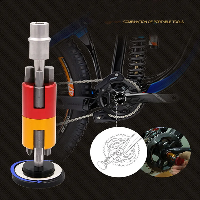 Инструменты для ремонта велосипеда со скрытым дном многофункциональный
