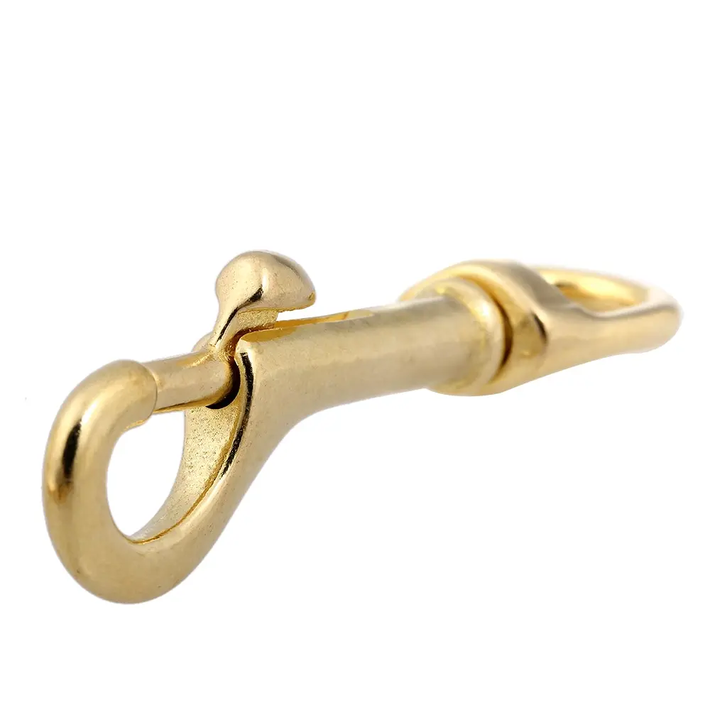 Durable Solid Brass Swivel Eye Clasp Bolt Snap Trigger Hook Heavy Duty Diving Swiver for Boat Kayak Canoe Camping Marine | Спорт и