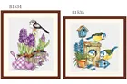 Новый цветочный Рисунок Fishxx наборы крестиков B1534-1535 гиацинта и птицы точность печати два дома ручного шитья