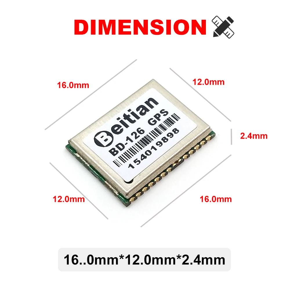 BEITIAN GPS GLONASS 24 pin 9600bps 1Hz BN 126|Приемник и антенна GPS| |