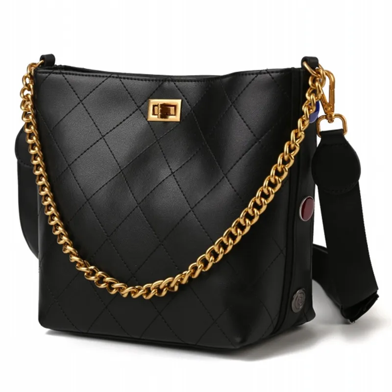 

2021 new women's bag feeling western style one shoulder messenger bag fashion bucket bag