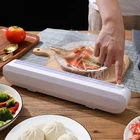 Абс сила всасывания чашка Тип устройство для отрезания пищевой пленки Регулируемый Еда Обёрточная бумага диспенсер резак оберточная кулинарная пленка Обёрточная бумага диспенсер острый резец Кухня инструмент