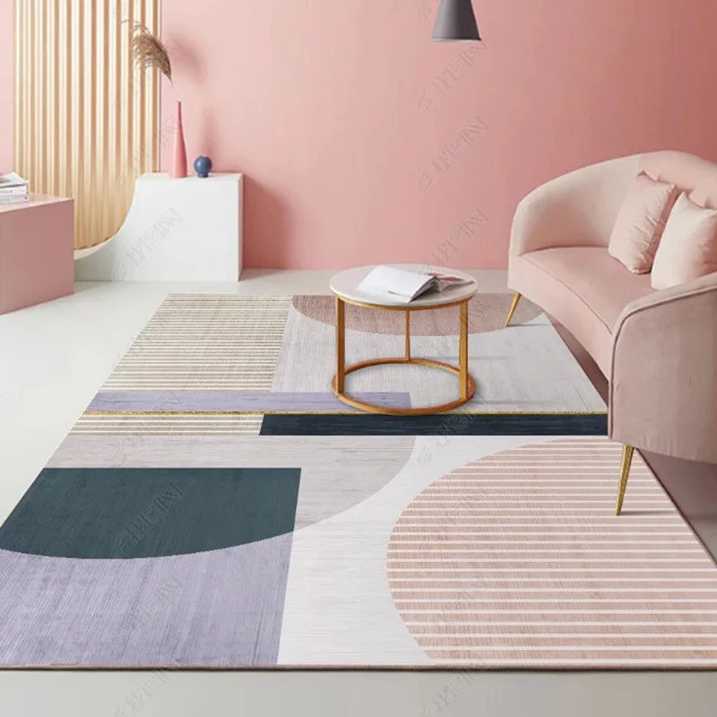

New Living Room Bedroom Carpet Crawling Mat Girl Simple and Light Luxury Sofa Cushion Safe Non-slip Home Improvement Supplies