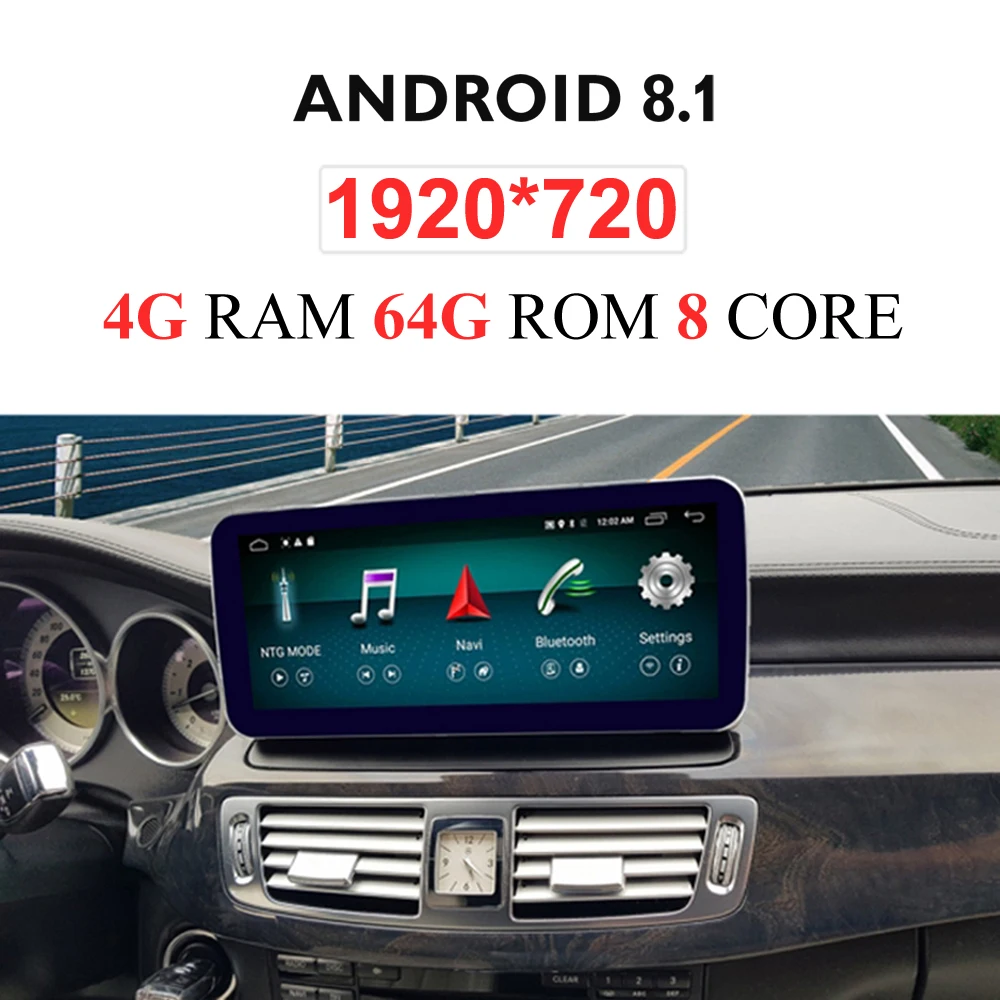 10,25 'Android 4+ 64G сенсорный экран мультимедийный плеер стерео дисплей навигация gps для Mercedes Benz CLS класс 2012- W218
