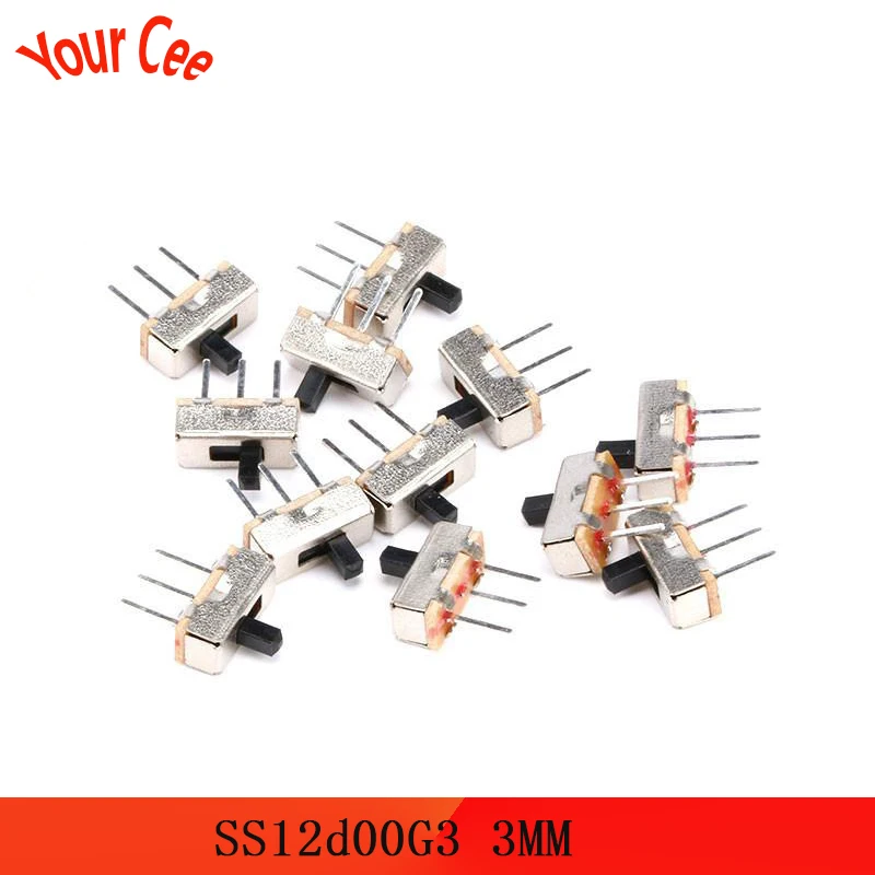 Мини-переключатель прерывателя SS12D00 SS12D00G3 3-контактный 1P2T 100 шт. | Электроника