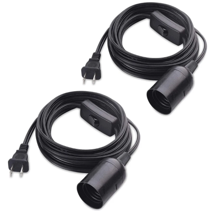 

Из 2 предметов Plug-in подвесной светильник Промышленный Стиль светильник гнездо силикагель E26/E27 база подвесной светильник шнур, штепсельная в...