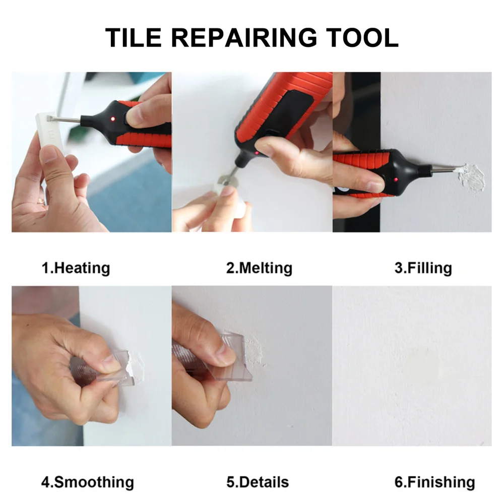 

1 Set Ceramic Crevice Repair Kit Floor Marble Repair Set without Battery