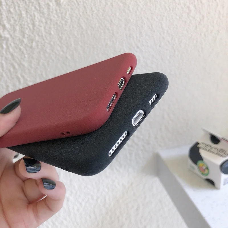 Thin Sandstone Phone Case for Samsung Galaxy S8 S9 S10 E Plus Note 8 9 10 Pro A10 A20 A30 A40 A50 A70 A80 A90 Matte Soft Cover |
