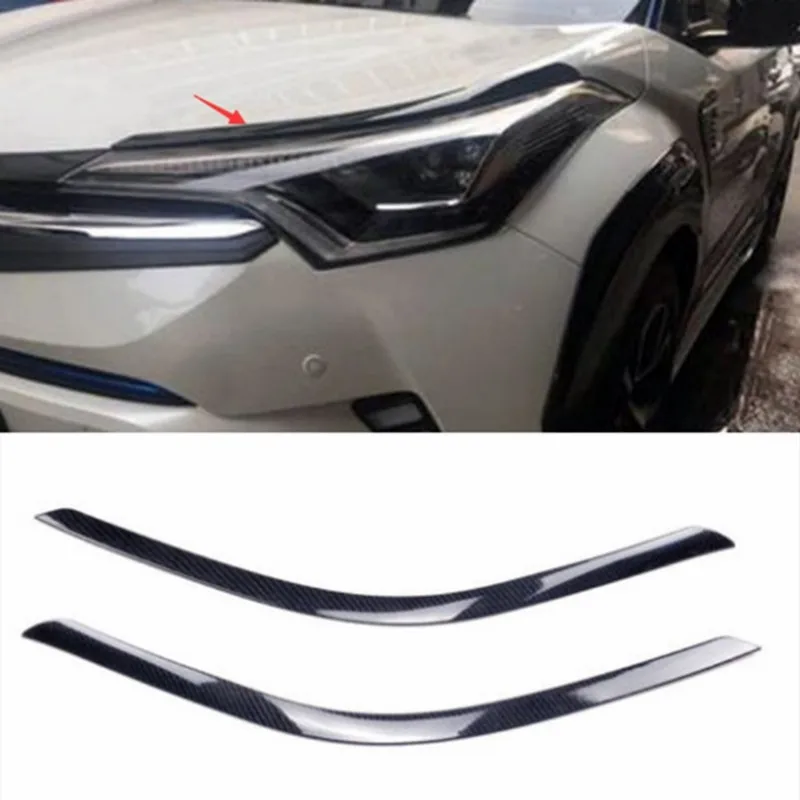 

Накладка на переднюю фару из углеродного волокна для Toyota C-HR CHR 2016-2018