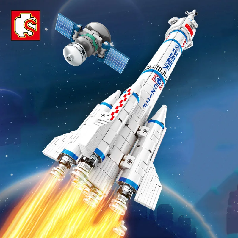 Космический корабль Sembo 904 шт. пилотный космический 332 переносчик ракета