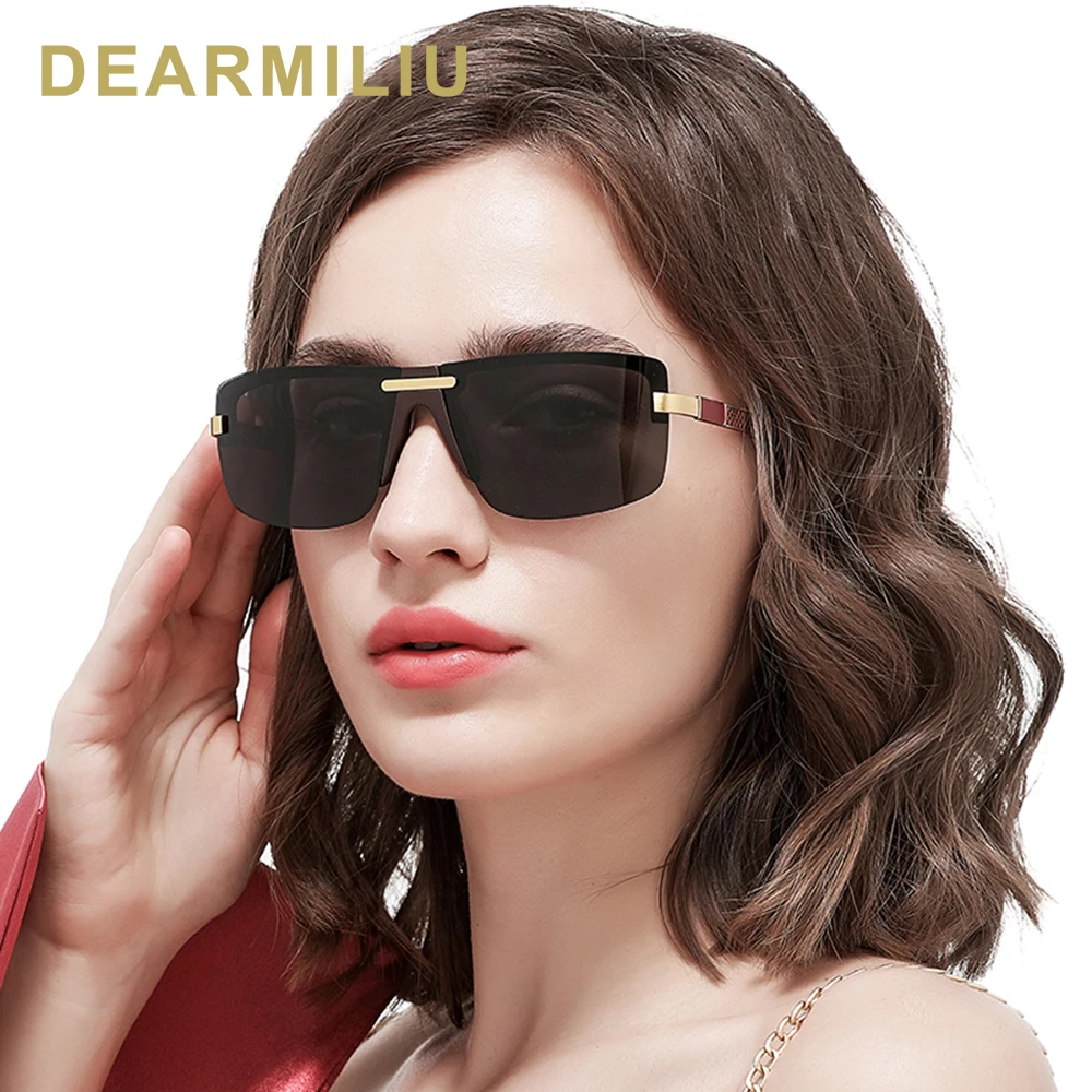 Очки солнцезащитные DEARMILIU поляризационные для мужчин и женщин роскошные большие