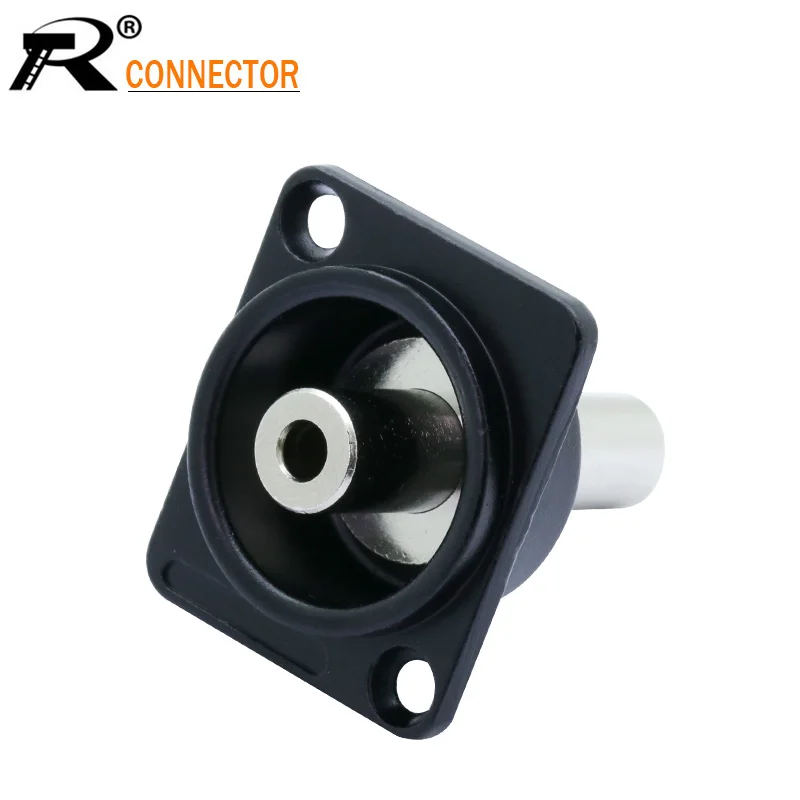 1 шт. серебристый металлический корпус 3 5 мм гнездовой разъем на гнездо